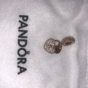 Rose gold Pandora heart locket charm
